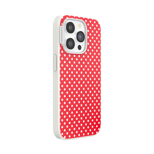 Cherry Red Polka Dot — iPhone 15 Pro MagSafe Case - US 06667