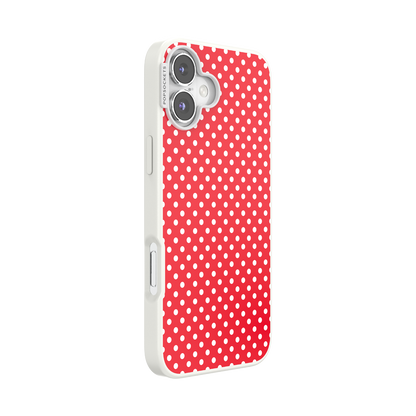 Cherry Red Polka Dot — iPhone 16 Plus MagSafe Case - US 21644