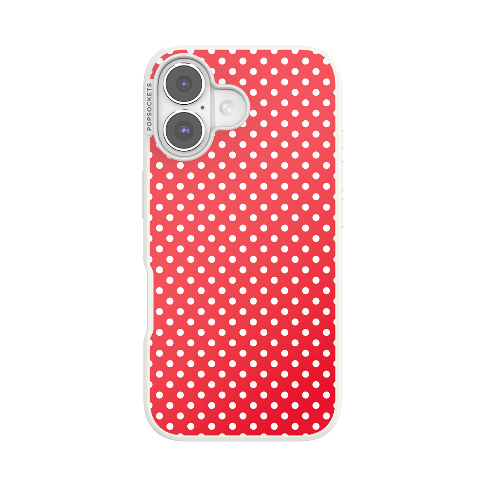 Cherry Red Polka Dot — iPhone 16 MagSafe Case - US 88221
