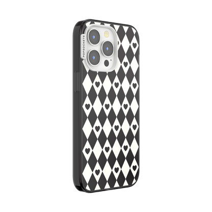 Harlequin Hearts Black  — iPhone 13 Pro MagSafe Case - US 68885