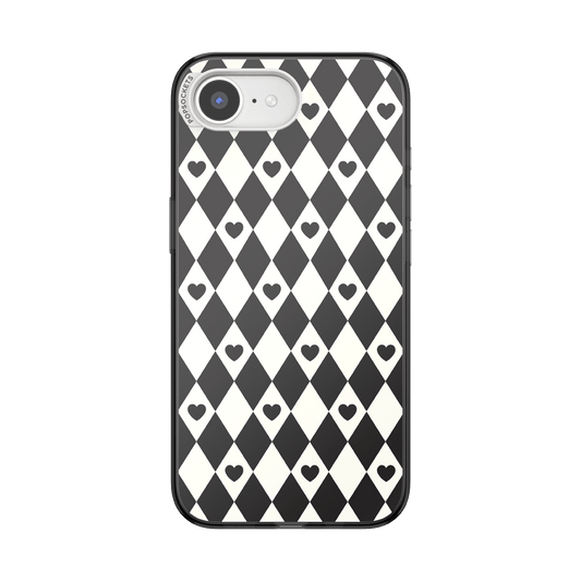 Harlequin Hearts Black  — iPhone 17e/16e MagSafe Case - US 31880