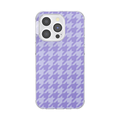 Lilac Houndstooth — iPhone 14 Pro MagSafe Case - US 40929