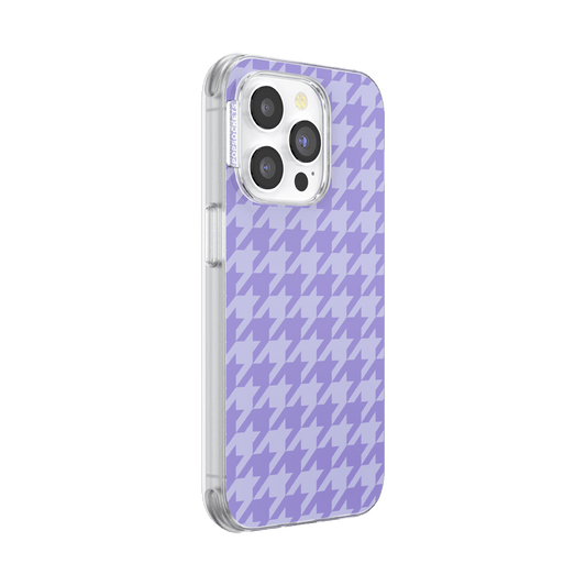 Lilac Houndstooth — iPhone 14 Pro MagSafe Case - US 40929