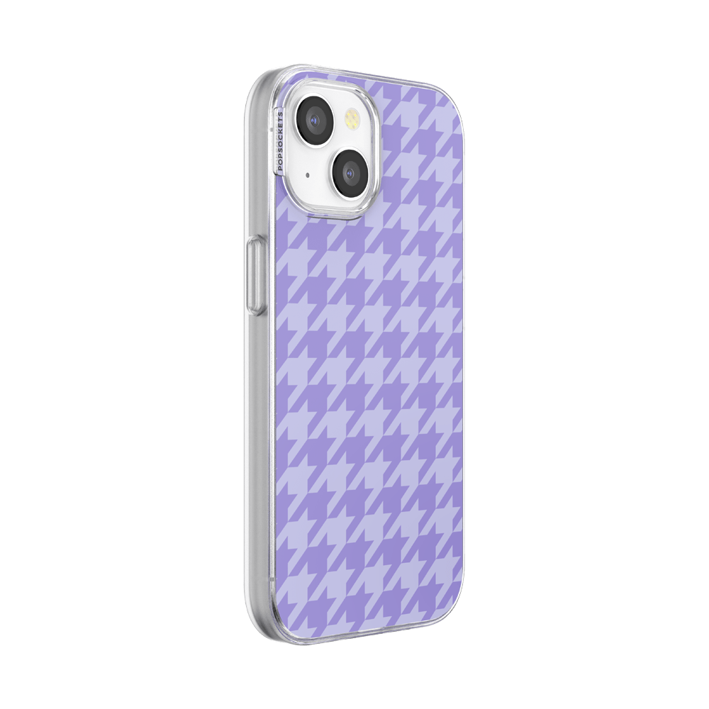Lilac Houndstooth — iPhone 15 MagSafe Case - US 94538