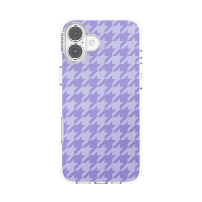 Lilac Houndstooth — iPhone 16 Plus MagSafe Case - US 62431