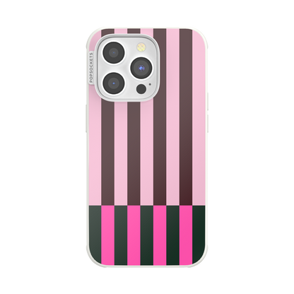 Pop of Pink Stripe — iPhone 14 Pro MagSafe Case - US 53281