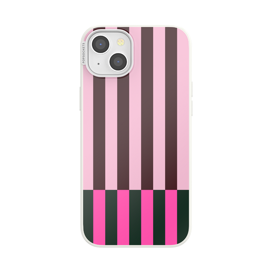 Pop of Pink Stripe — iPhone 15 Plus MagSafe Case - US 74941