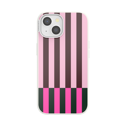 Pop of Pink Stripe — iPhone 15 MagSafe Case - US 34909