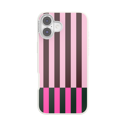 Pop of Pink Stripe — iPhone 16 Plus MagSafe Case - US 46678