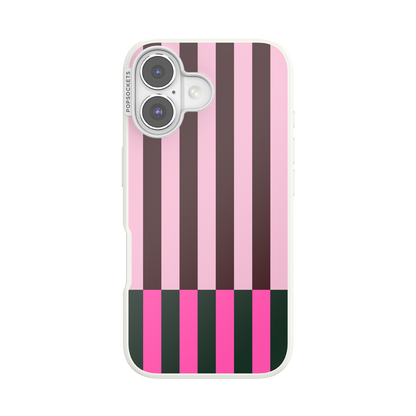Pop of Pink Stripe — iPhone 16 MagSafe Case - US 47346
