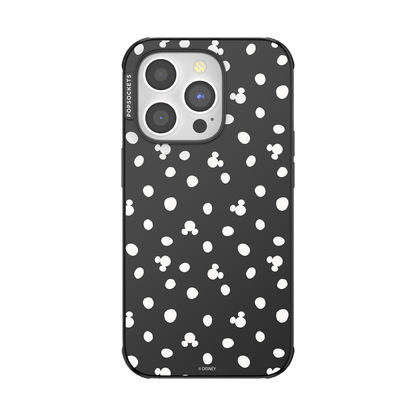 Translucent Black Mickey Polka Dot — iPhone 14 Pro MagSafe Case - US 00437