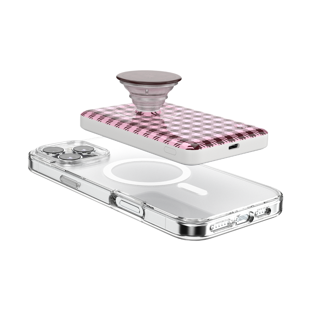 Black Cherry Gingham — MagSafe PowerPack - US 53197