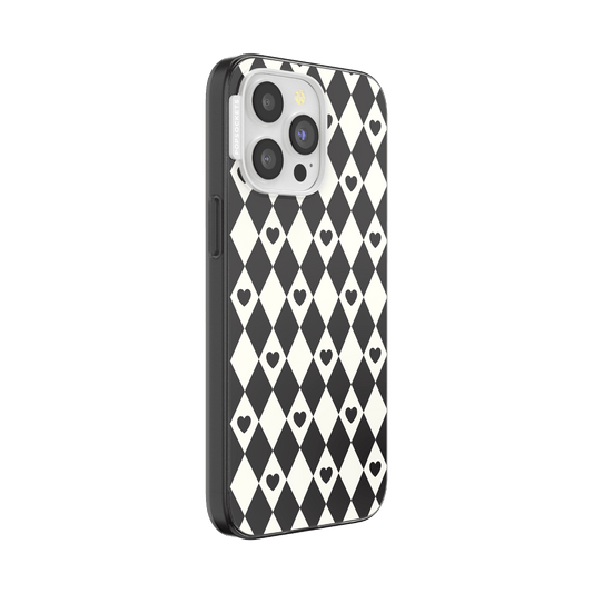 Harlequin Hearts Black — iPhone 15 Pro Max MagSafe Case - US 45552