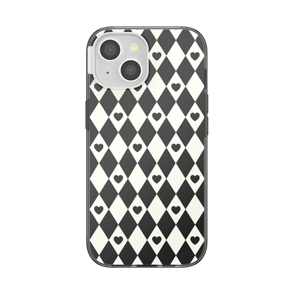 Harlequin Hearts Black  — iPhone 15 MagSafe Case - US 99232