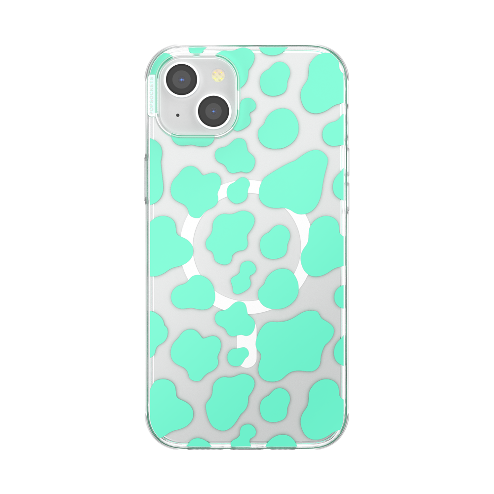 Turquoise Cow Cow  — iPhone 14 Plus MagSafe Case - US 94946