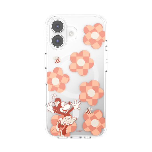 Minnie Checkered Flower — iPhone 16 Plus MagSafe Case - US 74899