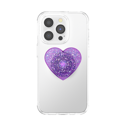 Iridescent Confetti Dreamy Heart — Adhesive PopGrip - US 90615
