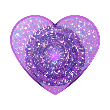 Iridescent Confetti Dreamy Heart — Adhesive PopGrip - US 90615