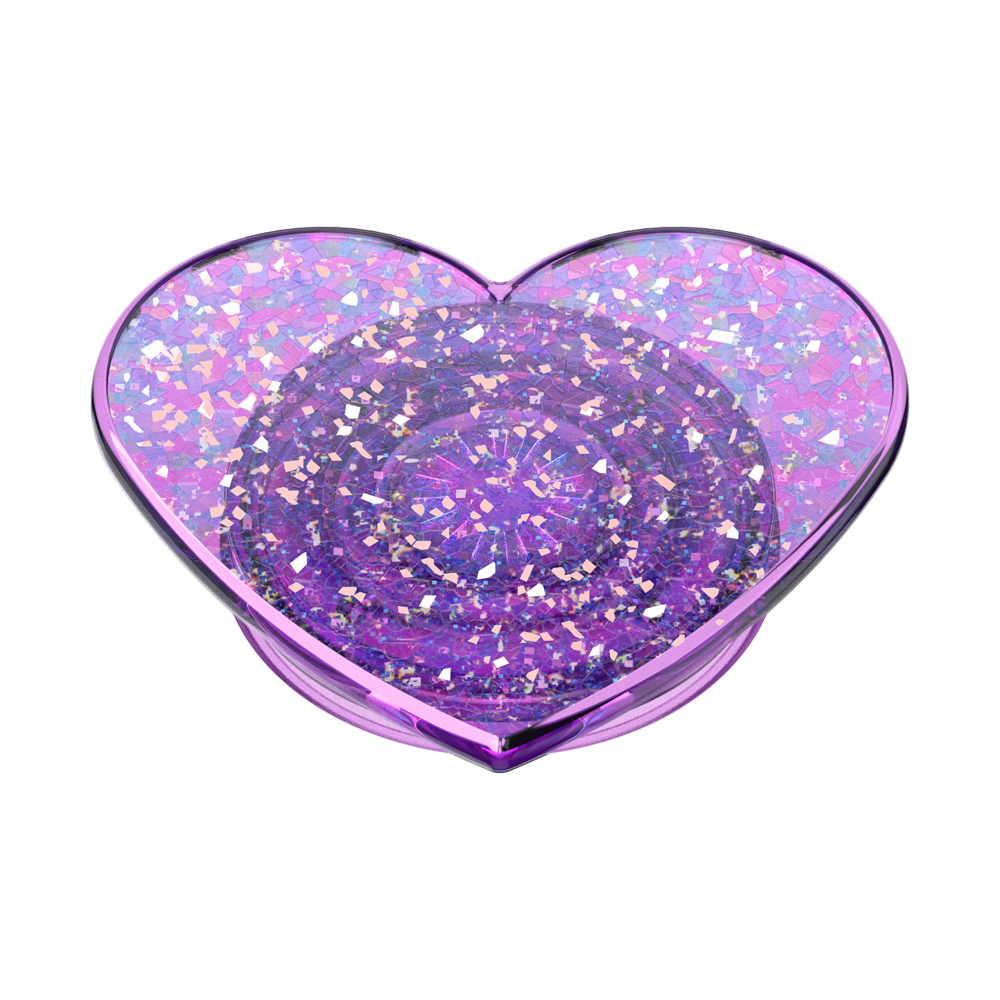 Iridescent Confetti Dreamy Heart — Adhesive PopGrip - US 58379