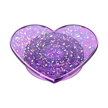 Iridescent Confetti Dreamy Heart — Adhesive PopGrip - US 58379