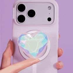 Iridescent Crystal Heart — MagSafe PopGrip - US 61777