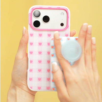 Blush Gingham — iPhone 17 Pro Max MagSafe Case - US 37643