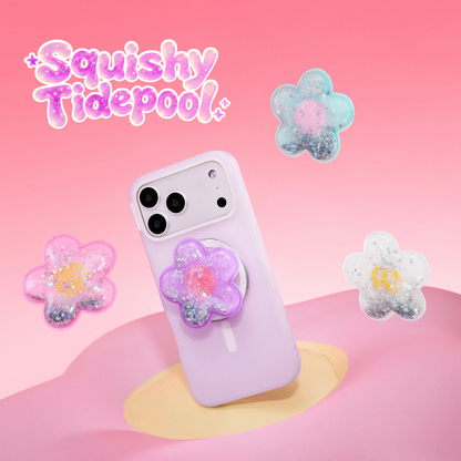 Tidepool Squishy Daisy Turquoise — MagSafe PopGrip - US 21902