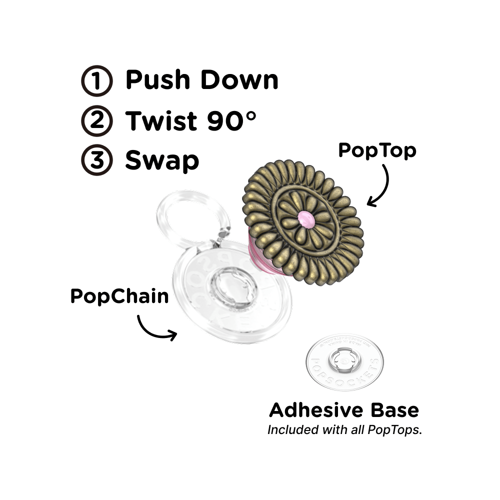 Enamel Stamped Pink — PopTop - US 63028