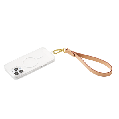 Vegan Leather Tan — Phone Wristlet - US 94632