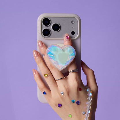 Iridescent Crystal Heart — MagSafe PopGrip - US 18214