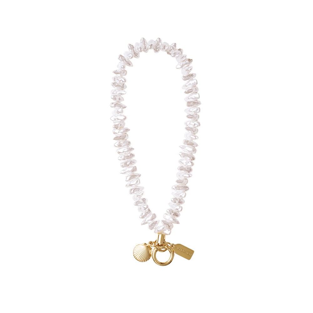 Coral Pearl Clam Charm — Phone Wristlet - US 56168